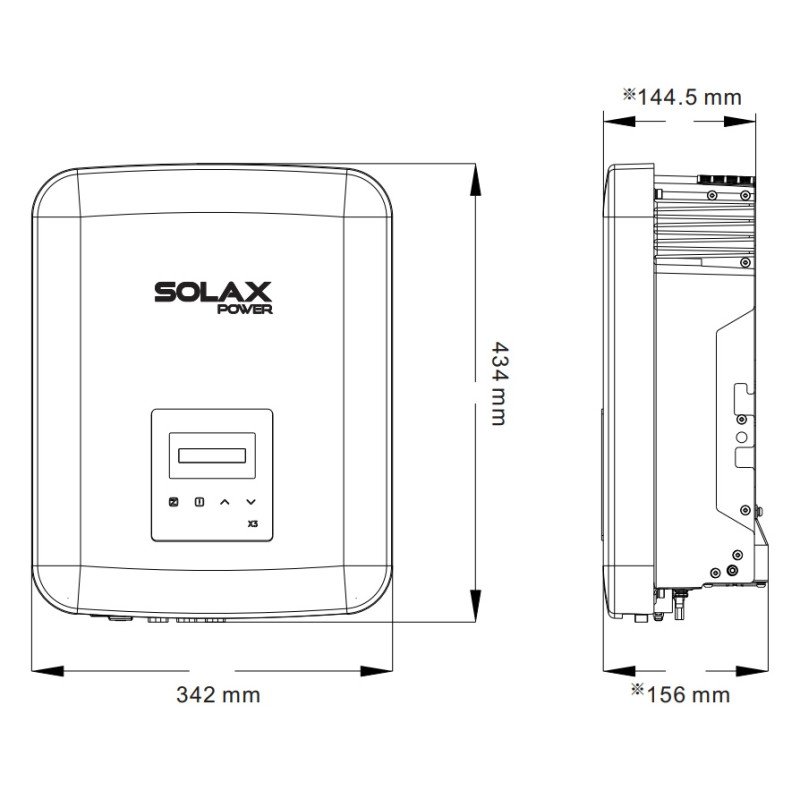 Inversor Red Autoconsumo Trif Sico Solax X Mic G W